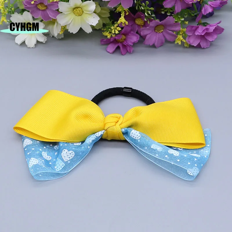 Оптовая продажа модные шелковые резинки для волос большие эластичные женщин