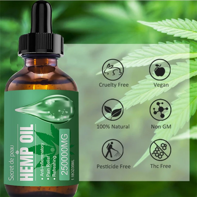 Конопляное масло 250000 мг чистое натуральное для ухода за кожей обезболивающее