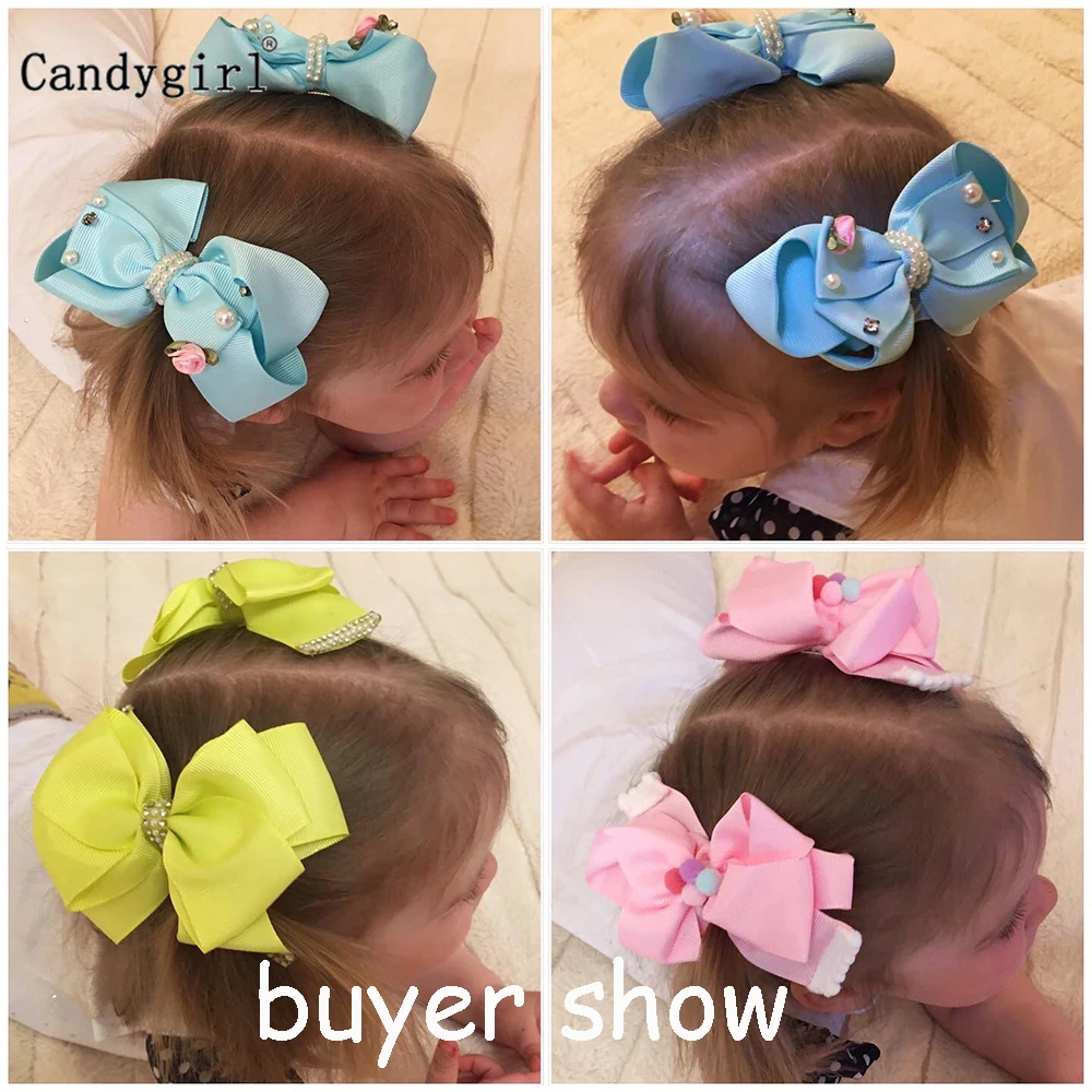 

Baby Girl Hair Bow Clips Barrettes Big Bowknot Snow Alligator Clip for Little Girls Toddler Princess Teens Hair Accessories