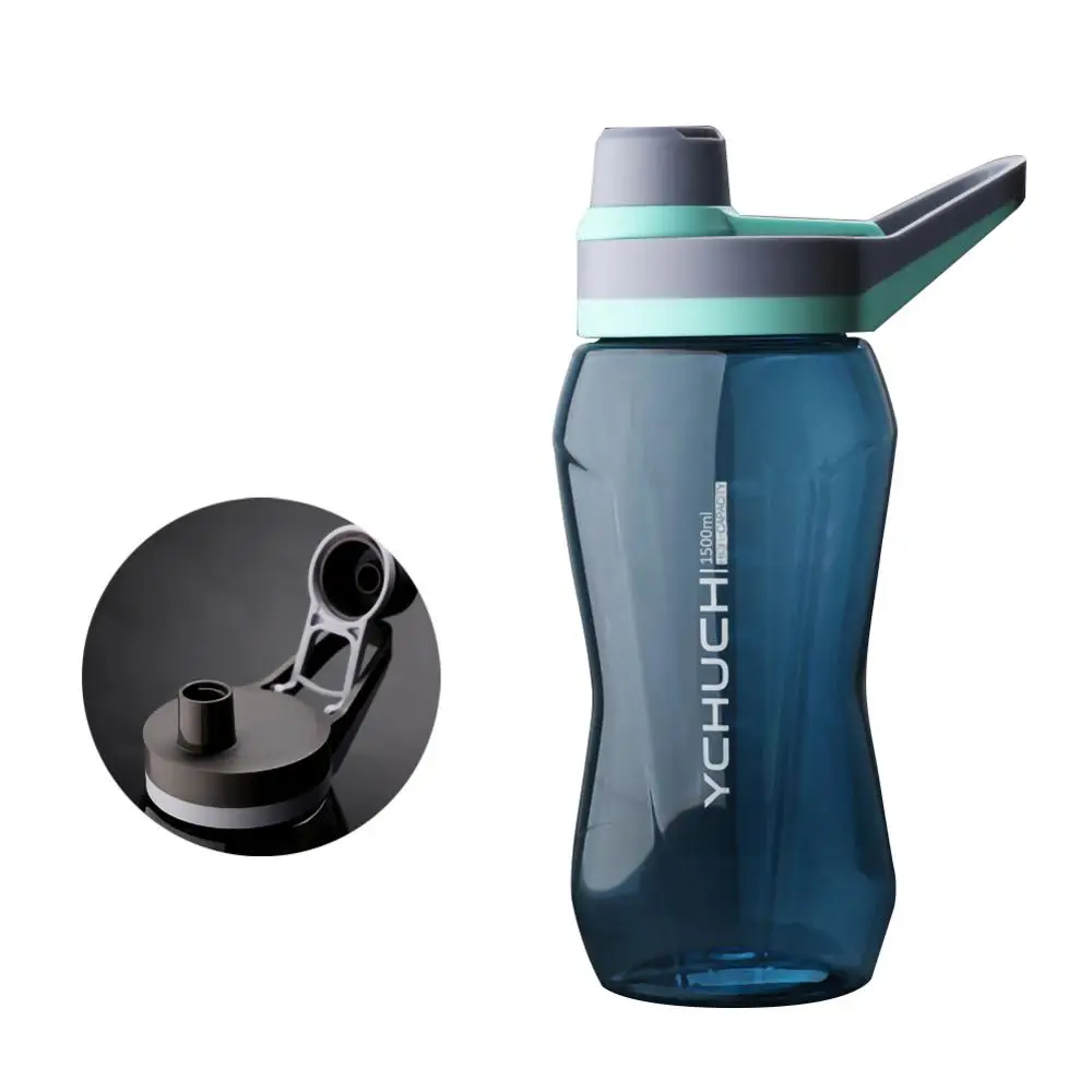 

750/1000/1500 ML Large Water Bottle Sports Portable Plastic Leak-proof Water Drink Bottle for Camping Drinkware Botella Agua 15