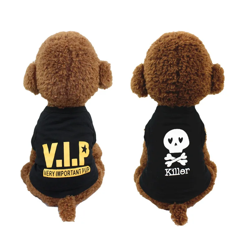 

New summer pet clothes cotton Teddy Bomei vest small dog puppy clothes spring and summer