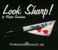look sharp dvdgimmick magic tricks close up magia marker pen to chosen signed card magica illusion gimmick props accessary