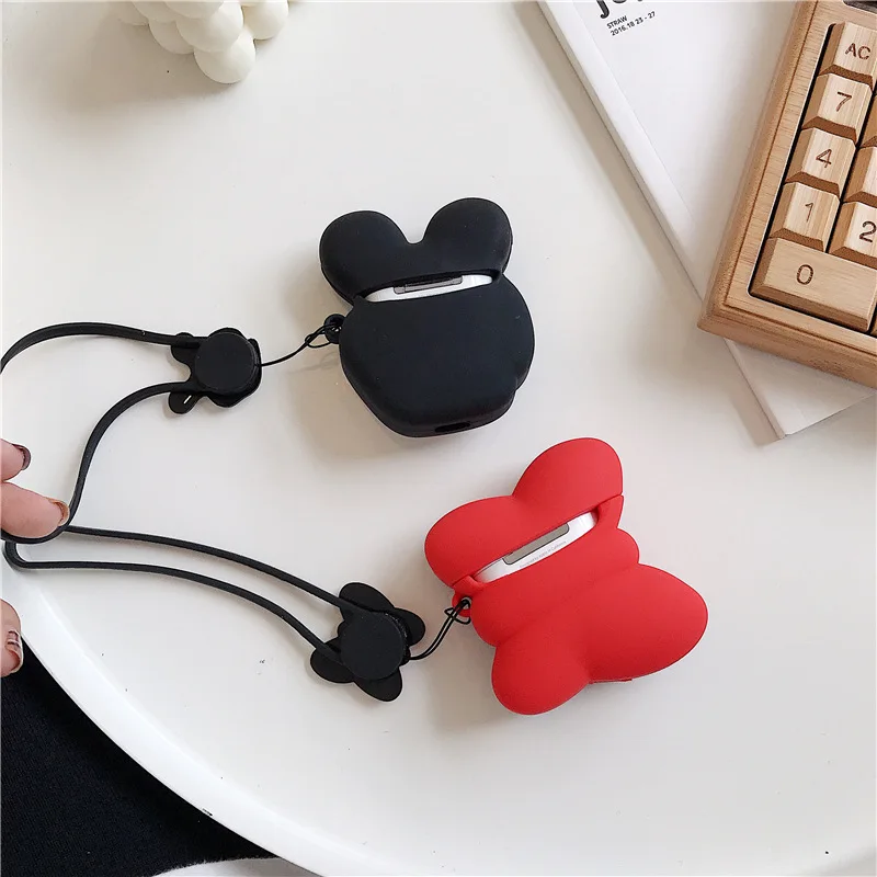 Для AirPods 1 чехол 3D милый мультяшный Дейзи Дональд поросенок Микки Минни беспроводной Чехол для наушников для Apple Airpods 2 Earpods оболочка