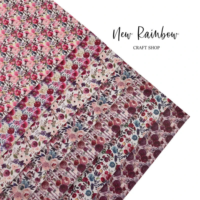 Новинка Радуга 30 х2 2 см/A4 осень-зима темно-бордовый цветочный пакет фуакс кожа для