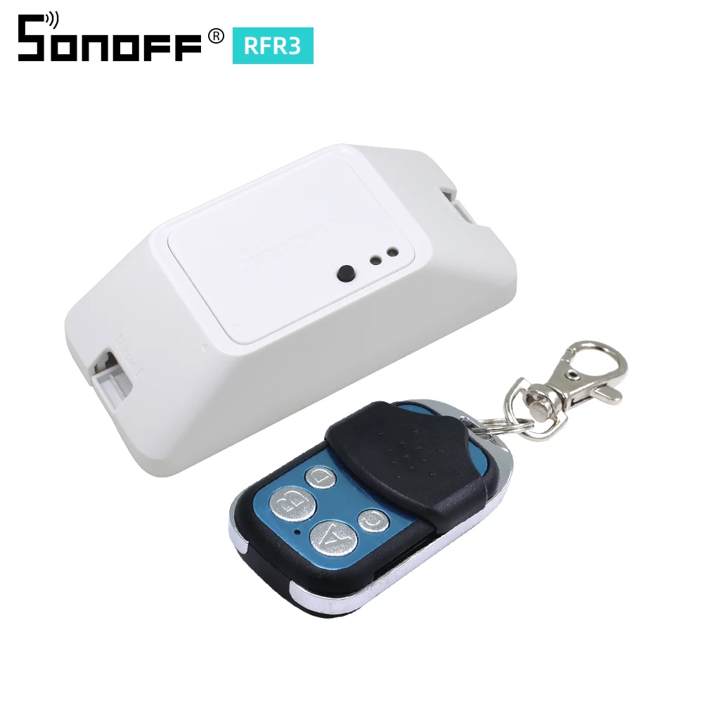RF R3 with remote ITEAD SONOFF RF/RFR3 R3 мост 433 wifi беспроводной умный переключатель с дистанционным управлением 433 МГц Поддержка DIY Google Home Automation Alexa - Комплект: RF R3 with remote