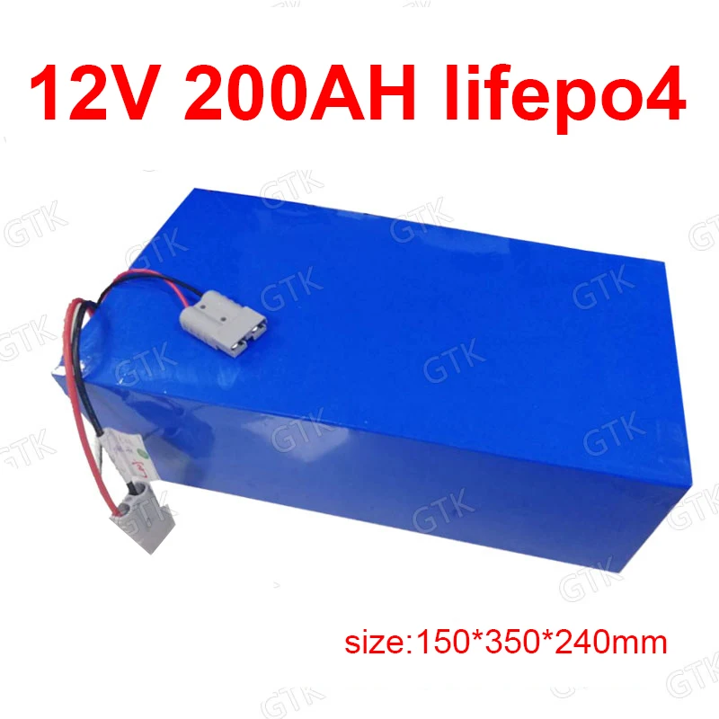 GTK Lifepo4 12 8 V 12V 200AH литиевая батарея lifepo4 BMS 4S v для инвертора рыболовной лодки