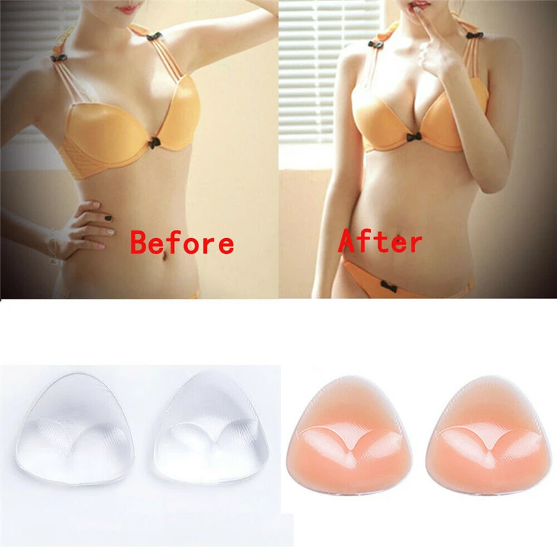 

Silicone Bra Pads For Swimsuit Removable Push Up Breast Enhancer Bra Padding Insert Invisible Cups Women Nipple Cover Stickers