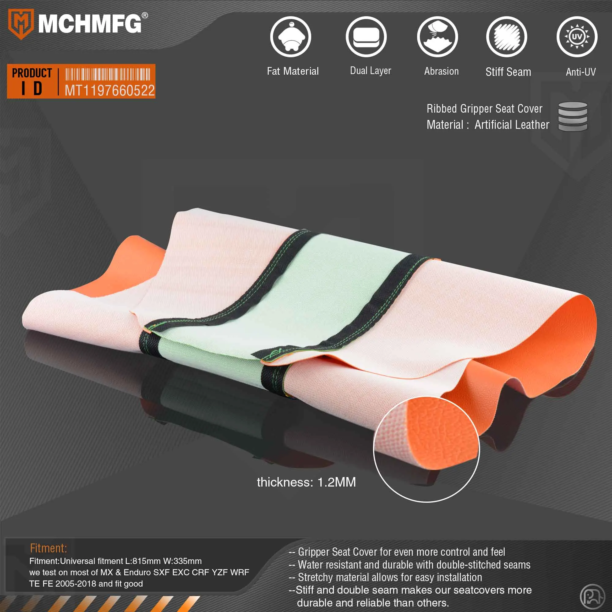 Мотоциклетный Pro резиновый мягкий чехол из искусственной кожи для захвата