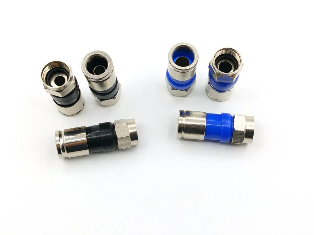 Коннектор RG59/RG6 F-образный штекер компрессионные разъемы для коаксиального