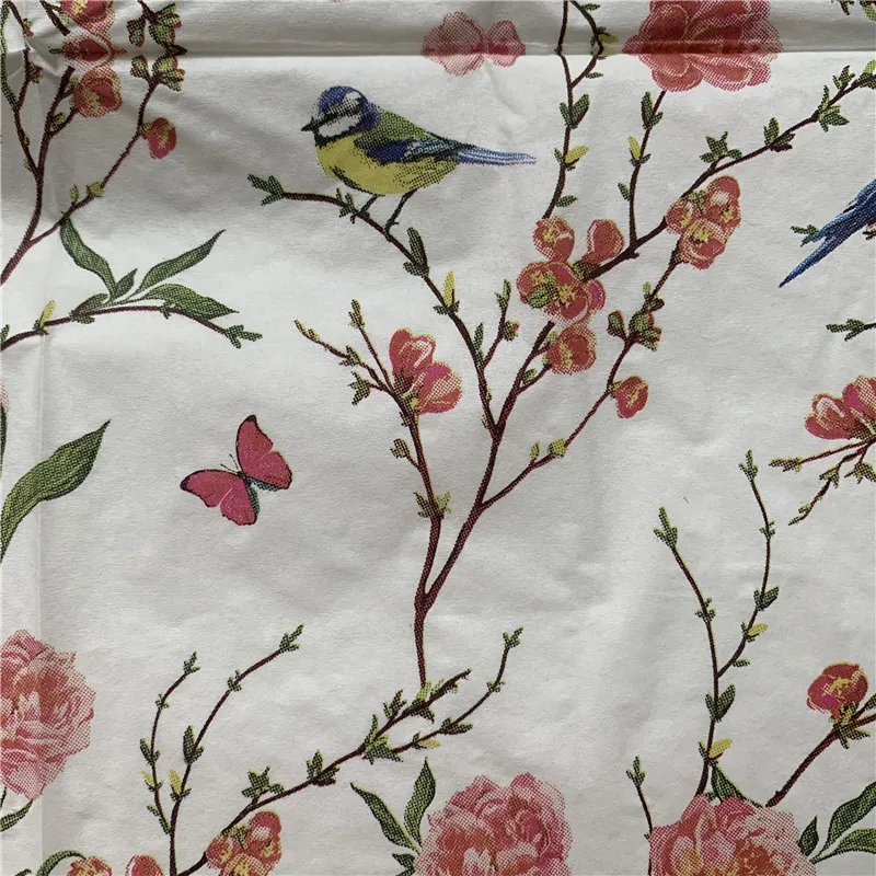 Декупаж Свадебные винтажные салфетки бумажные Элегантные Розовый Цветок Птица