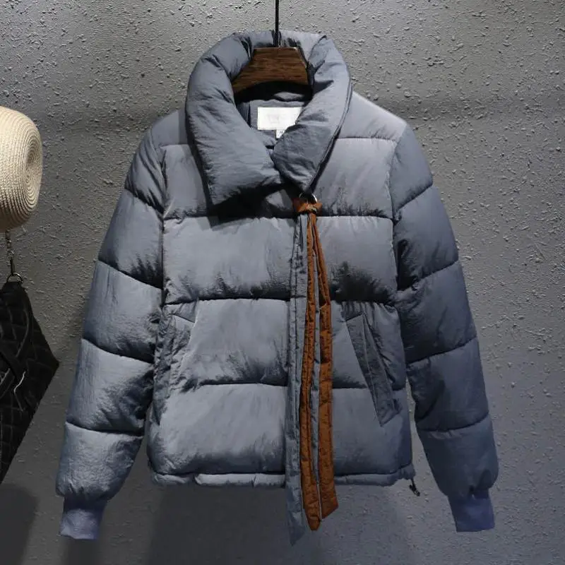 Модная женская повседневная короткая хлопковая куртка большого размера 2019 Новая