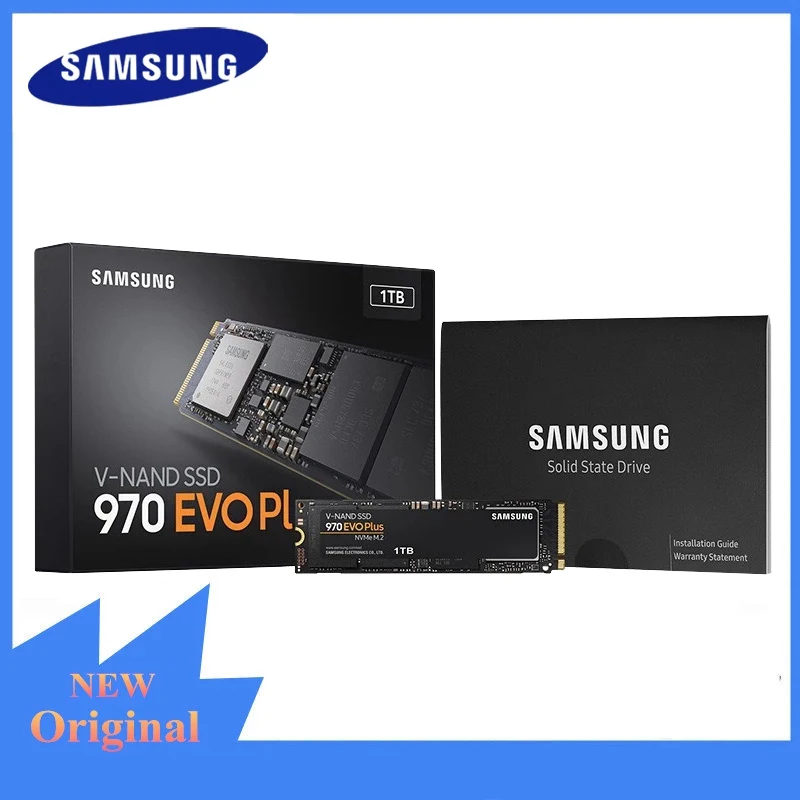

Original Samsung 970 EVO Plus M.2 2TB 1TB 500GB 250GB NVMe Internal Solid State Drive Hard Disk M2 2280 TLC PCIe Gen 3.0 x 4