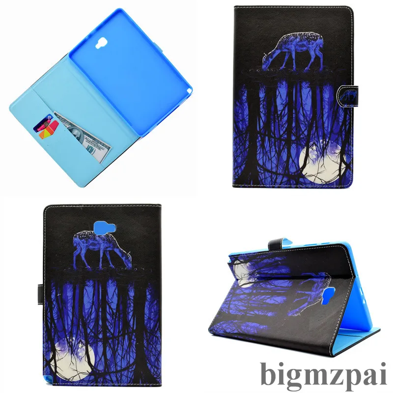 Flip Wallet Stand PU Leather Cover Case For Samsung Galaxy Tab A A6 10.1 T585 T580 SM-T585 T580N 10.1&quotTablet With Card Slot |
