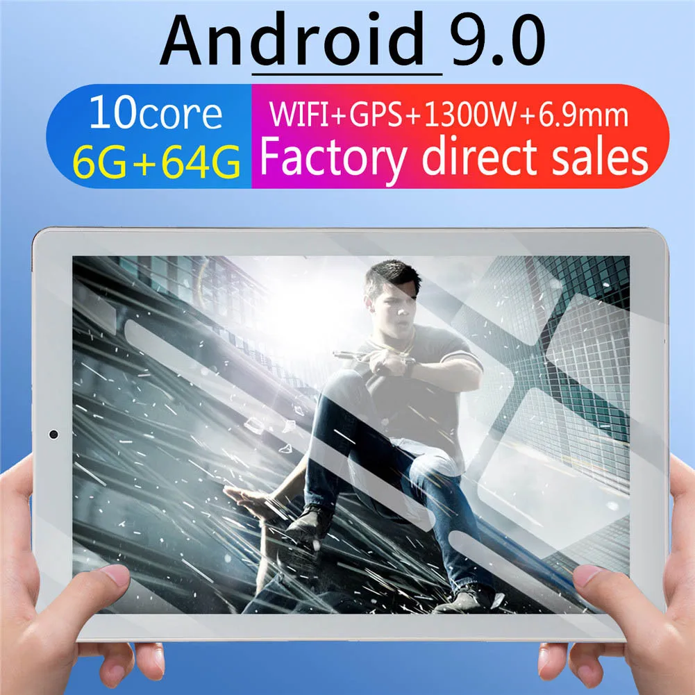 2020 Android 9 0 10 1 дюймов 4G LTE телефон планшетный ПК ядер ОЗУ 6 Гб ПЗУ 128 ГБ 1920*1200 ips две sim
