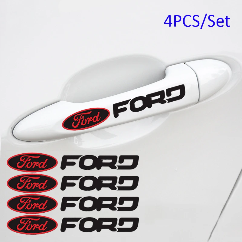 Car Door Hander Decal Protector Stickers for Ford Escape Focus 2 3 MK4 MK3 Fiesta Galaxy Mondeo Transit Ecosport Explorer | Автомобили и