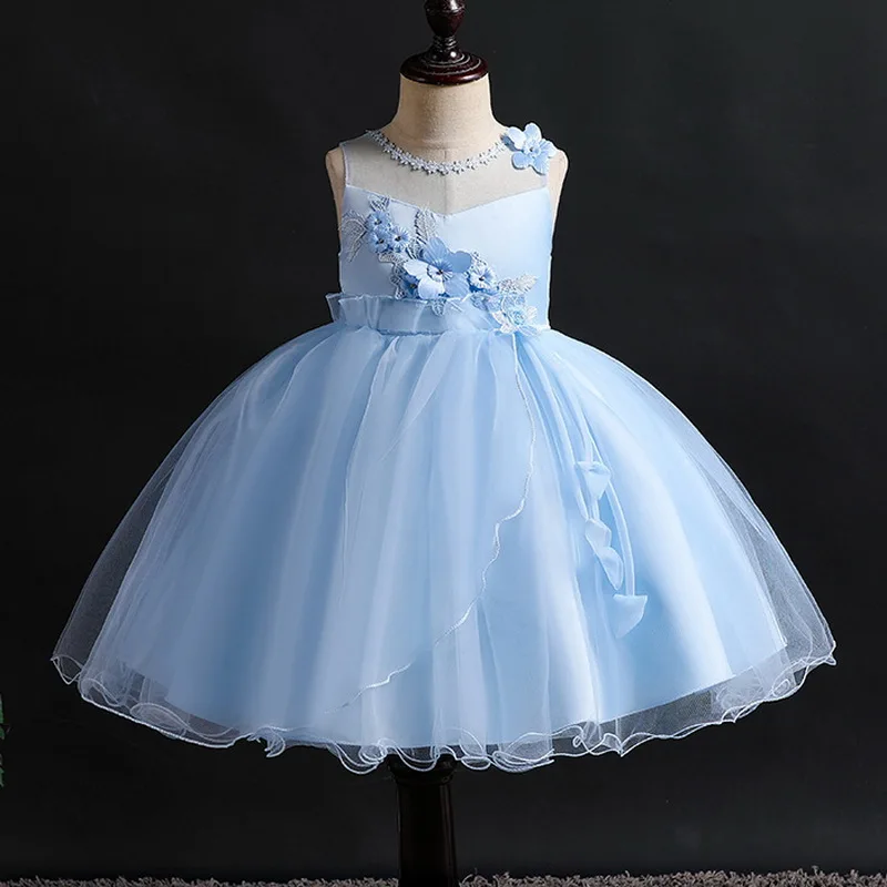 Платье на день рождения для маленьких девочек детское платье принцессы костюм с