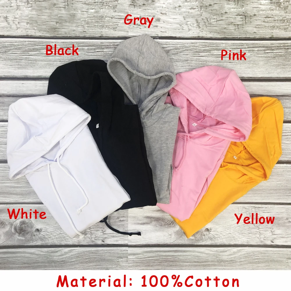 Женский Повседневный пуловер с капюшоном и длинным рукавом Черный свитшот 90s