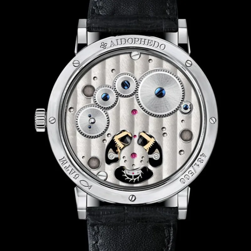 Часы Aidophedo Tourbillon Мужские Switzerland Super BGW9 синие светящиеся часы ST8001 Move мужские ручные