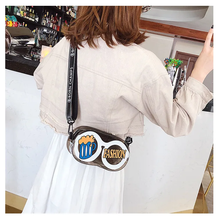 Новинка 2020 прозрачная Желейная сумка на плечо для женщин в стиле дикой улицы