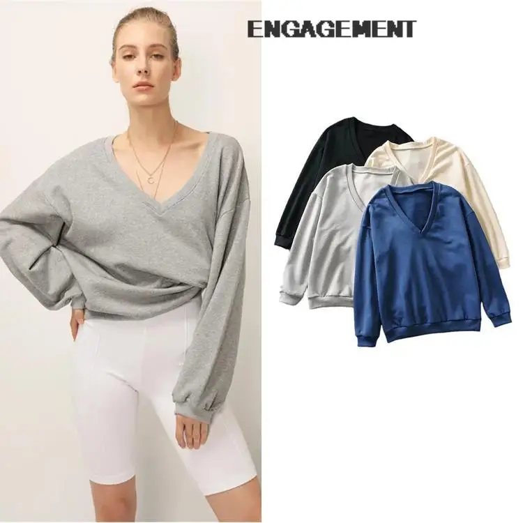 

ENGAGEMENT Loose lazy pullover sweater autumn winter Women all-match blouse Za 2021 Trafaluc
