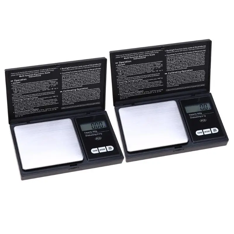 1 шт. цифровые весы 100/200/300/500/1000g 0 01/0 01g точный ЖК дисплей Дисплей Карманные