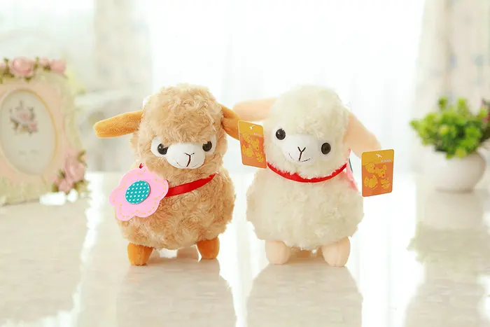 Cute Alpaca Plush Dolls Little Sheep Stuffed Toys Ragdoll Children Kids Birthday Gift 20cm | Игрушки и хобби