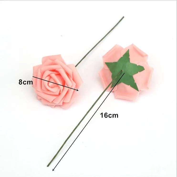 10 цветов 8 см искусственные розы из пенополиэтилена букет невесты Декор для дома