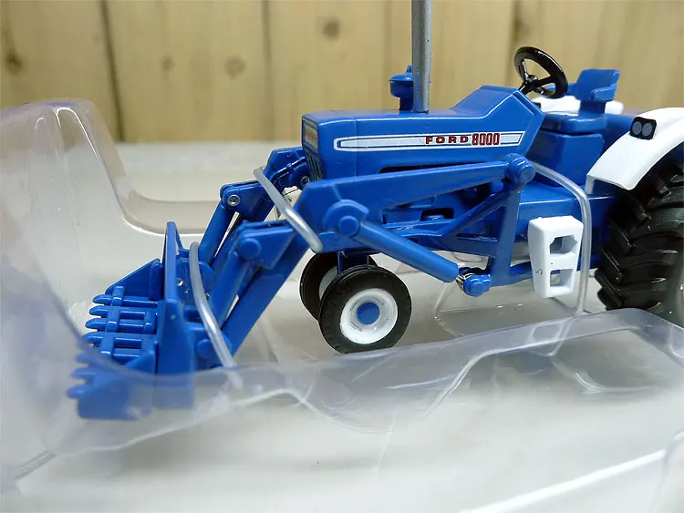 SC 1:64 ZJD 1835 Ford 8000 узкий фронтальный w погрузчик трактор сплав металла литые модели автомобилей игрушечные