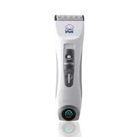 professional cp9600 pet electric shaver lcd display dog trimmer grooming haircut machine silver rechargeable dog clipper