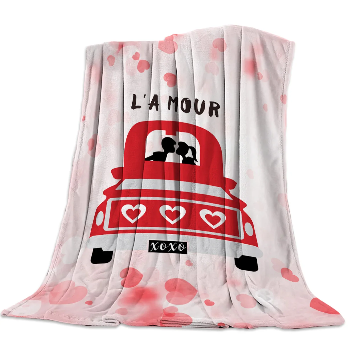 День Святого Валентина Любовь Грузовик черный плед диван кровать ребенок