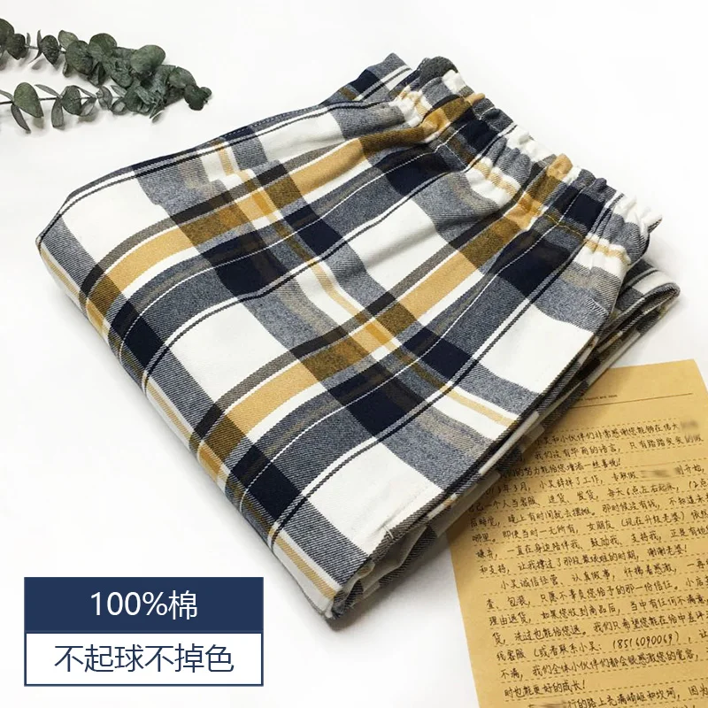 Утепленные зимние 100% хлопок пижамные штаны для мужчин модные женские спортивные