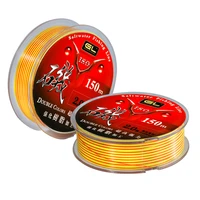 150m rocky fishing line high wear resistance double color semi floating monofilament saltwater fishing line gear accessories