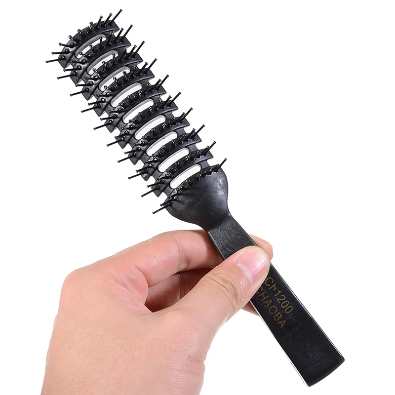 Профессиональные Антистатические гребни 1 шт. черные полипропиленовые