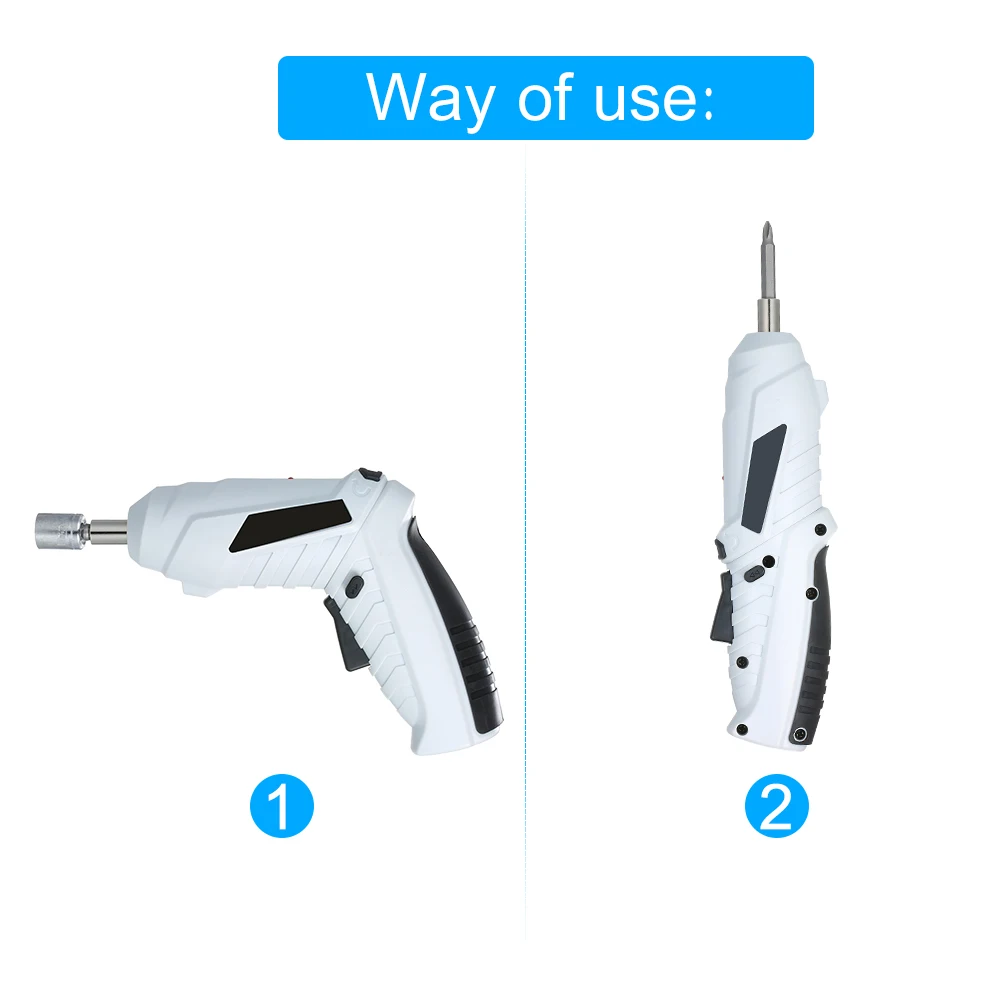 Электрическая отвертка многофункциональная Аккумуляторная дрель с литиевым