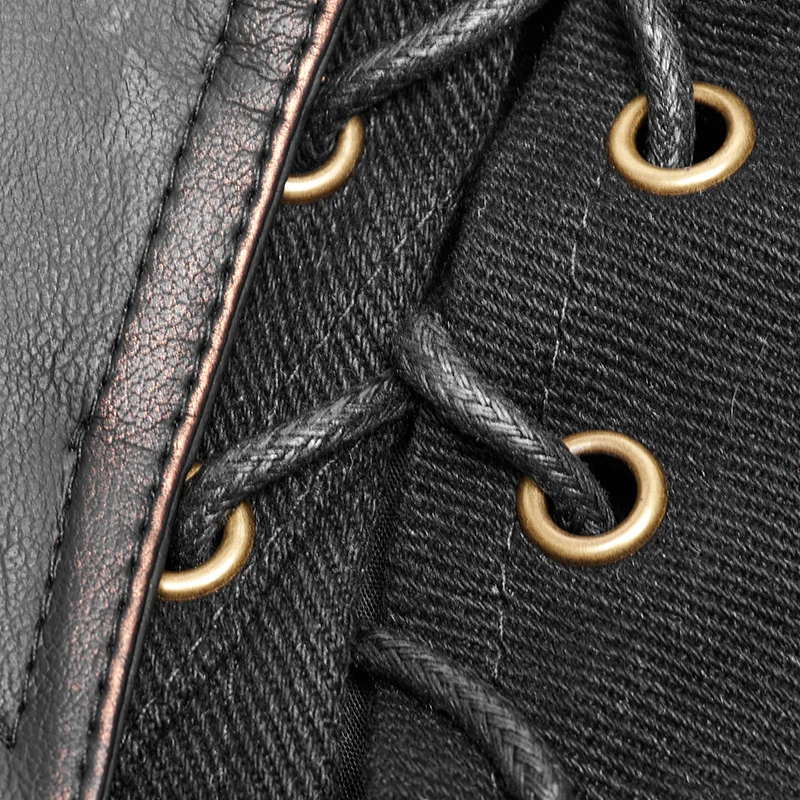 Панк RAVE стимпанк военная форма Мужская короткая куртка черная Прочная Джинсовая