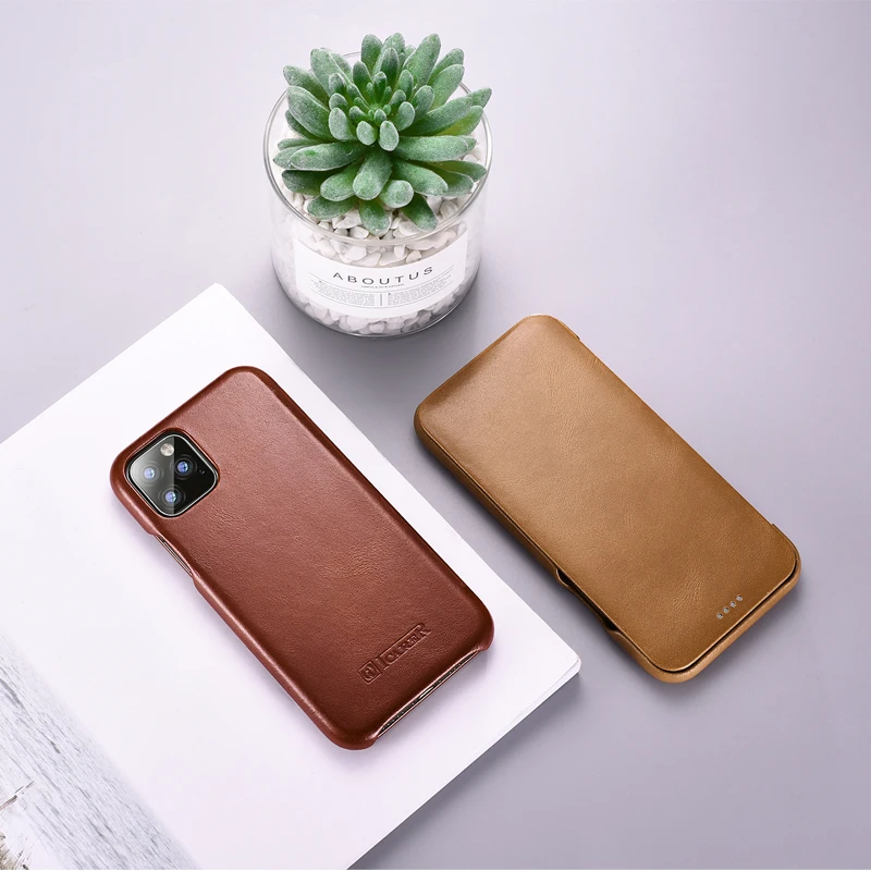 Флип-чехол для iPhone 11, чехол из натуральной кожи для iPhone 11 Pro Max, натуральная кожа, защитный чехол для iPhone XR X XS Max