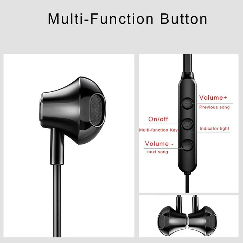 Y10 Wireless Earphone Handsfree Bluetooth Earphones Bass Earbuds Sport Running Headset With Mic For IPhone Xiaomi Samsung | Электроника