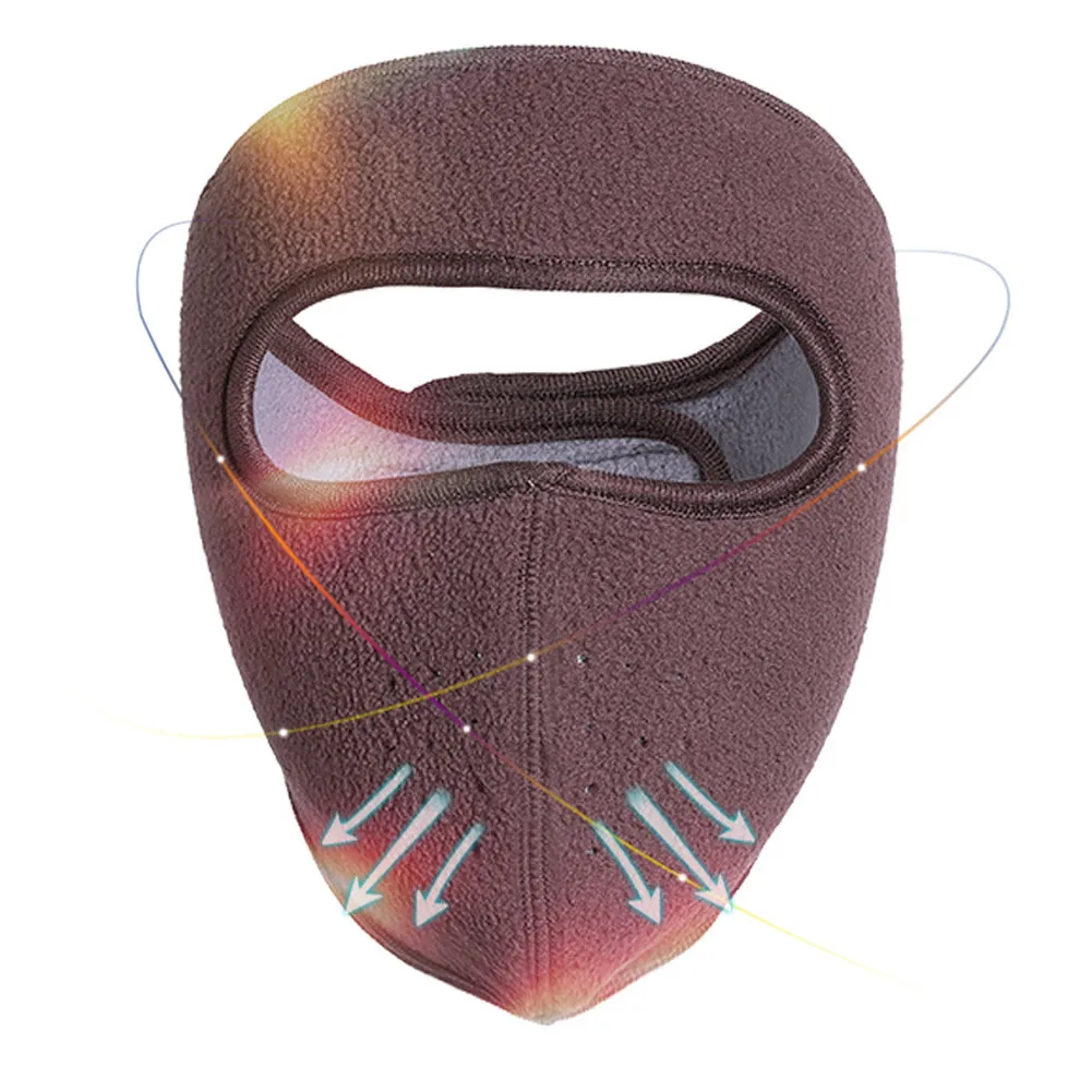 Ветрозащитная плюшевая маска для женщин и мужчин сохраняющие тепло дышащие