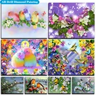 Алмазная вышивка AB птица и крест Ститч украшение для дома полная алмазная живопись животное Дерево Искусство