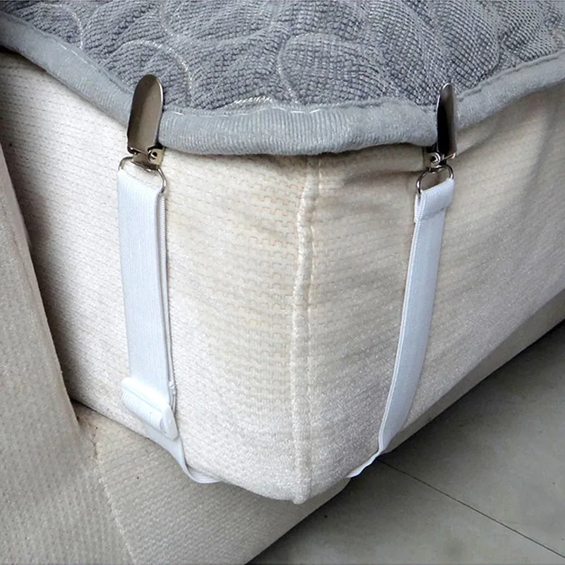 Лидер продаж 1 комплект регулируемые ремни подтяжки для простыни набор зажимов