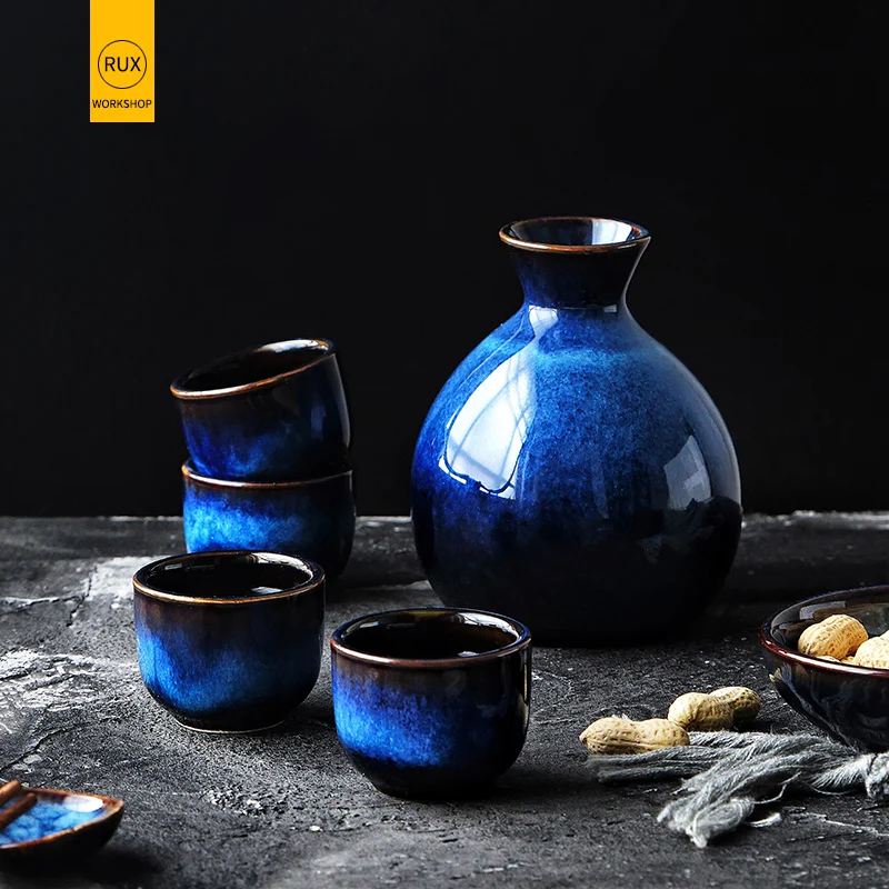 

Японский стиль bien набор синий керамический мини-Цветочный декор flor вставка аксессуары для домашнего Васа