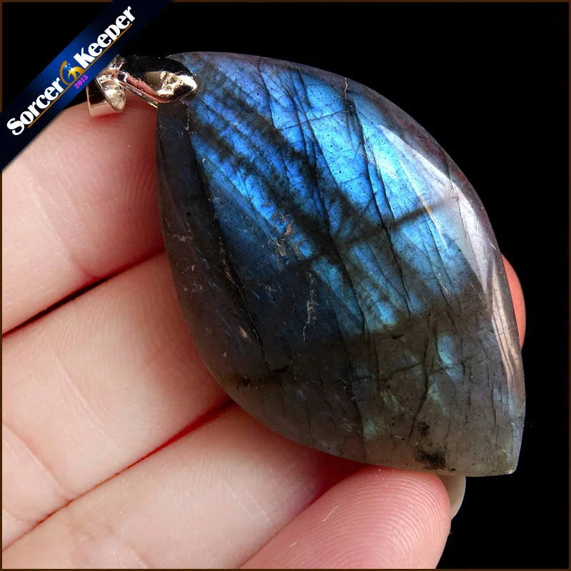 Ожерелья с цепочкой для женщин и мужчин оптовая продажа камень лабрадорит