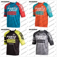 mtb jersey 34 sleeve bike jersey bicycle clothing quick dry motocross jersey short sleeve offroad enduro jersey sports shirt