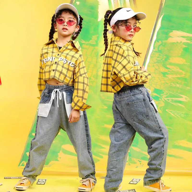 Детские крутые толстовки свитшот топ укороченные джинсы брюки одежда в стиле хип
