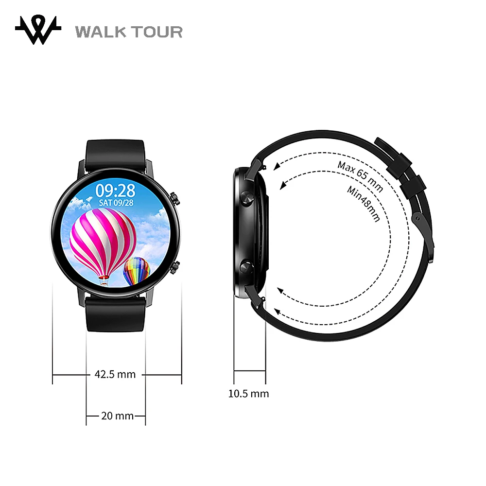 

360*360 HD Women Smart Watch DT96 Multi-Sports Calories call Reminder Smartwatch With Gift Strap RTK8762 Chip for Men Women