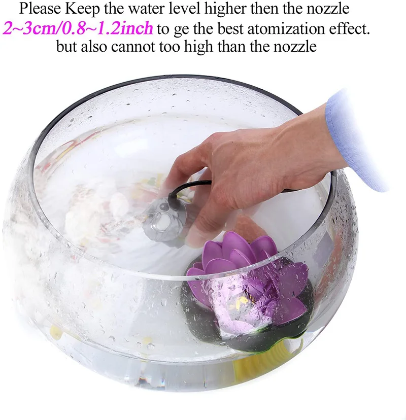 Алюминиевый Ультразвуковой Мини генератор тумана 400 мл/ч для фонтанов и прудов