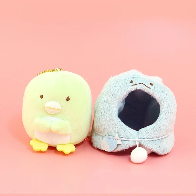Sumikko гураши со съемной накидкой плюшевые игрушки Peluche мягкие куклы игрушки Детский подарок Juguetes брелок орнамент ключ кулон