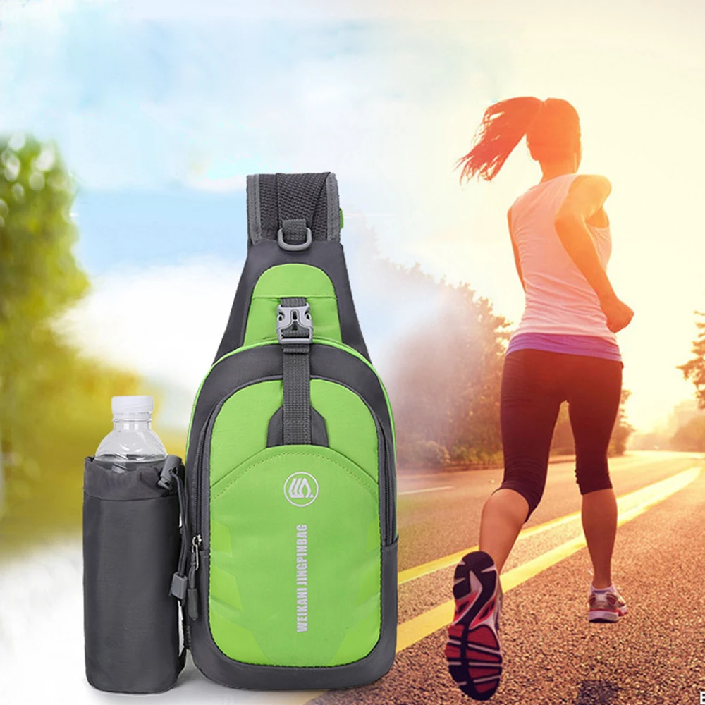 

Crossbody Bags Sling Bag Chest Shoulder Backpack Bottle Holder Tablet Outdoor Hiking Workout Sports Bag 2020 Newest