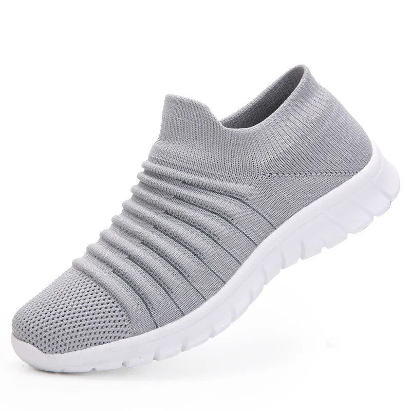 

Slip on Breathe Mesh Walking Shoes Women Fashion Sneakers Zapatillas Mujer Comfort Sock Shoes Loafers for Women