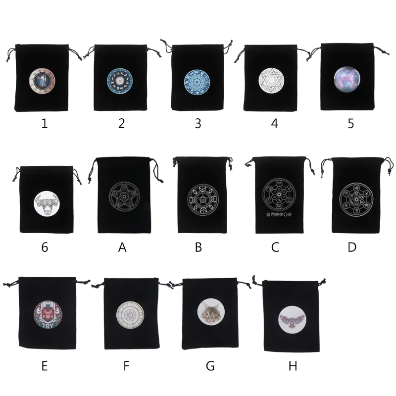 Бархатная сумка для хранения карт мистическая Волшебная Сумочка гадания ручная